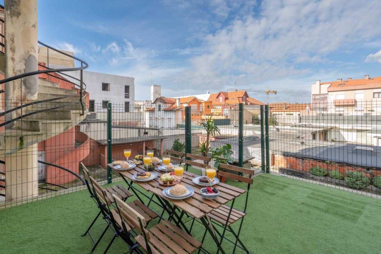 Host Wise - Spacious Fresh Flat W Terrace - Near Sea Espinho  Luaran gambar