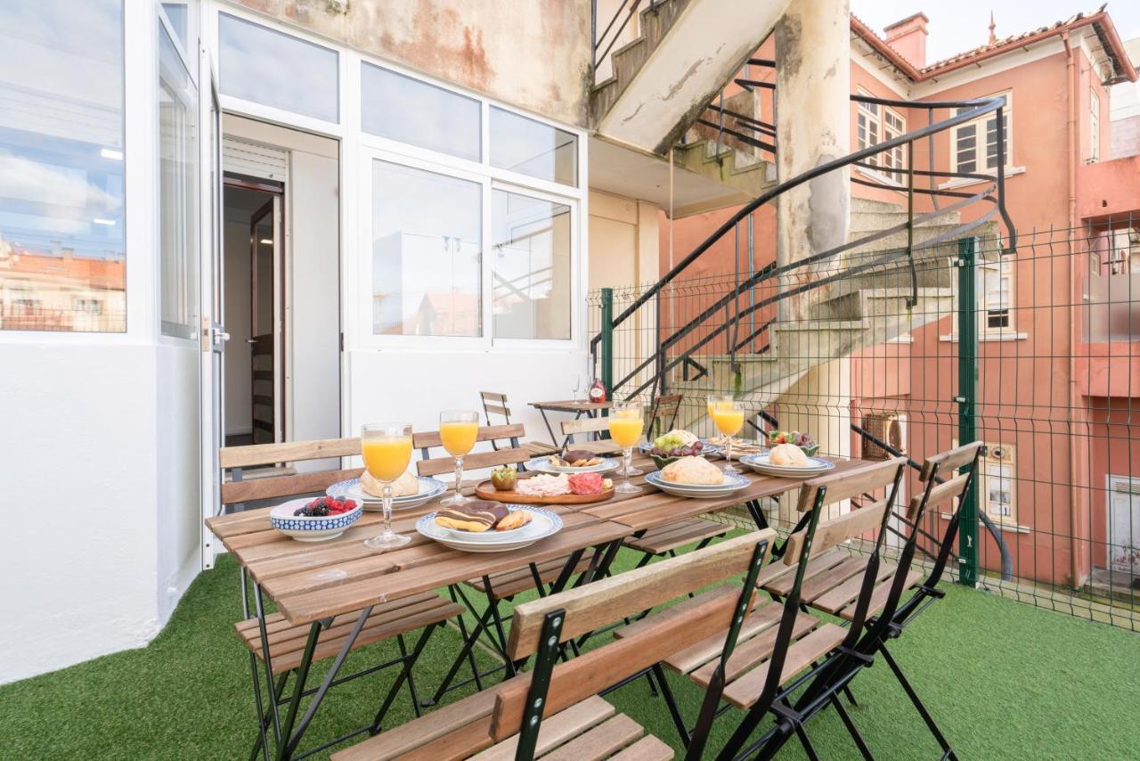 Host Wise - Spacious Fresh Flat W Terrace - Near Sea Espinho  Luaran gambar